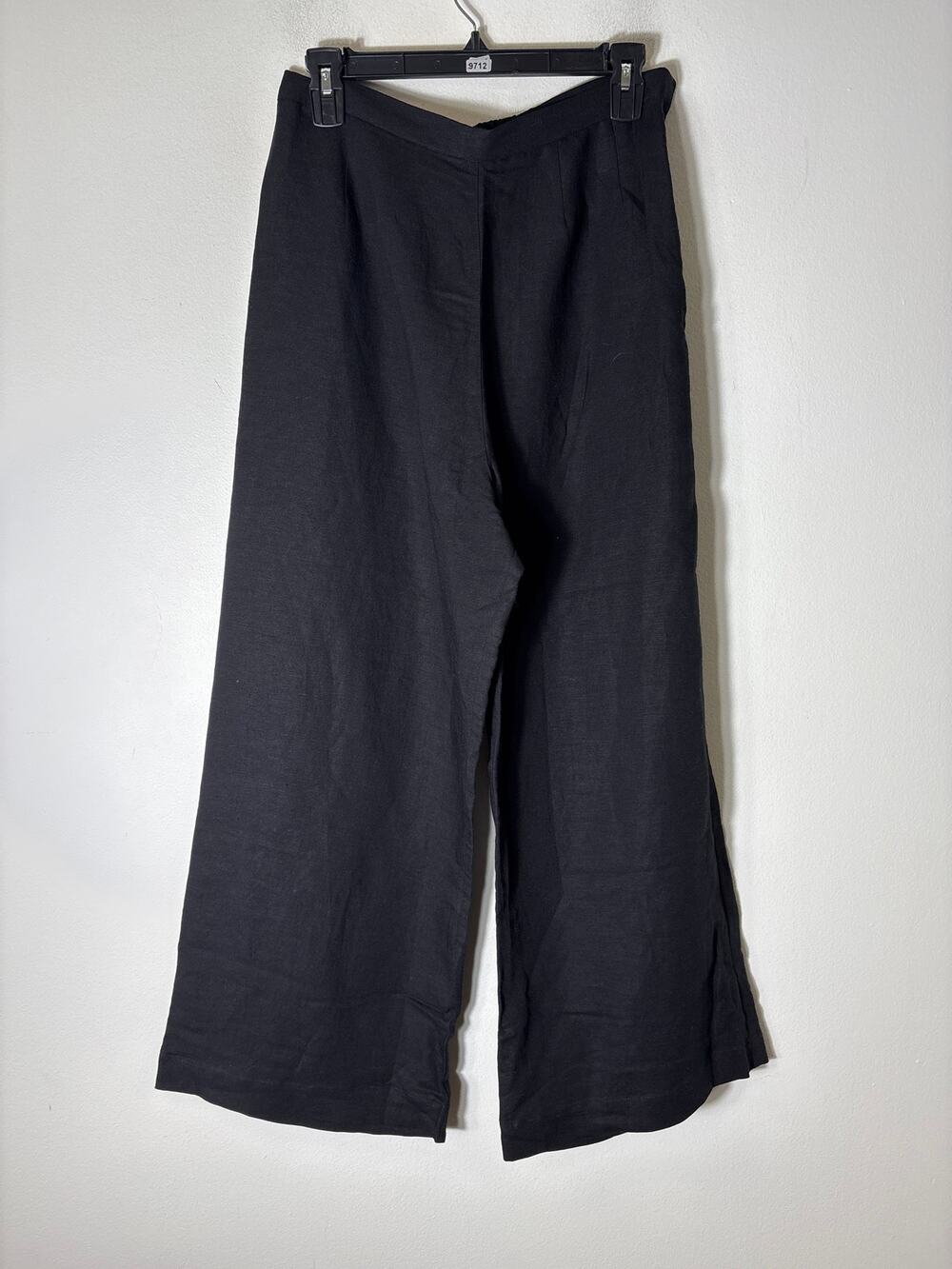 NWT Emerson Fry Black Linen Pants Sz M